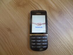 Nokia  Asha 300 - Schwarz (Ohne Simlock) Smartphone