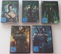 1A-Zustand Arrow DVD Set DC Serie Staffel 1-5 (1+2+3+4+5) Deutsch Ü346