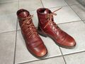 Vintage Stiefel Camel Boots Leder Rot-Braun Herren Größe 43 / 44