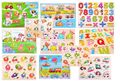 Steckpuzzle Holz Puzzle Kinderpuzzle Holzpuzzle Einlegepuzzle Spiel JO