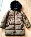 Mädchen Winter Jacke/ Parka mit Kapuze, Kids Only Gr. 140 Farbe Braun / Kahki