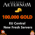 New World Aeternum Gold 100k 100.000 Taler 🔥EU NEUE Servern🔥New Fresh Server