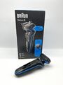 Braun Series 5 51-B1000s Wet & Dry Rasierer Blau Rasur Männer Pflege Hygiene