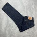 Levis 505 Herren Jeans Hose W36 L32 Blau Regular Fit Straight Leg Vintage Retro