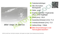 Teknorot Federbeinstützlager für Mercedes VW Sprinter 3-t Bus + 3.5-T 06-18