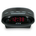 Ices ICR-210 Black - FM Uhrenradio, Schwarz