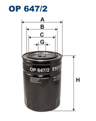 FILTRON Ölfilter OP 647/2 Anschraubfilter 3/4-16 UNF