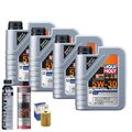 Motoröl 5W30 LIQUI MOLY 4L+MAHLE Ölfilter +Spülung +Cera Tec