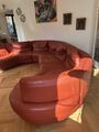 Ledersofa Natuzzi Kalbsleder Designer Retro Vintage 60‘s 70‘s