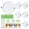 LED Panel Einbaustrahler 230V Deckenleuchte Ultra Flach rund slim Bad Spot 4-20W