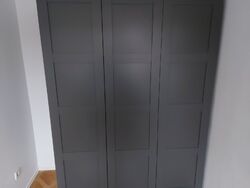 Pax Kleiderschrank Grau 150x200x60 Neuwertig