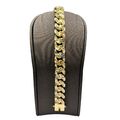 9ct 9K Yellow Gold Men’s Curb Cuban Diamond Cut Bracelet 79.13 Grams 22.5cm. New