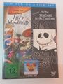 Tim Burton 2 Film Nightmare before Christmas Alice im Wunderland Disney DVD NEU