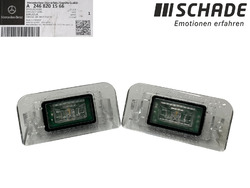 2x ORIGINAL Mercedes-Benz LED Kennzeichenleuchte B-KLASSE W246 A2468201566