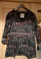 Damen Kleidung Mini Kleid Tunika Shirt Business Bluse ESPRIT Gr L Blumen Muster 