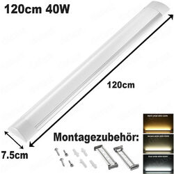 LED Deckenleuchte Feuchtraumleuchte Wannenleuchte Werkstattlampe 60/90/120/150cm