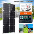 12V 50W Solarzelle Solarpanel Solarmodul Ladegerät USB Für Auto Boot Caravan 10A