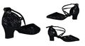 Damentanzschuhe Standardtanzschuhe  Pumps 8 Farben Absatz 7,5 cm, 6,5 cm, 5,0 cm