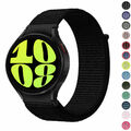 Nylon Sport Armband für Samsung Galaxy Watch 7 6 5 4 Classic u. Pro 40mm - 47mm