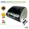 Dymo LabelWriter 450 Twin Turbo Direkt Thermo Etiketten Drucker USB Getestet