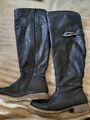 Riekerstiefel Damen Schuhe Stiefel Overknee Gr. 39 schwarz