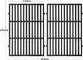 47.6 x 33.7cm Gusseisen-Grillroste für Weber Genesis II E&S 310 315 320 325 340