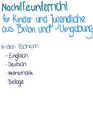 Nachhilfeunterricht 1.-10. Klasse in Englisch, Deutsch, Mathematik und Biologie