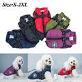 Hundemantel Hundejacke Winddicht Winterweste Warme Jacken mit Hundegeschirr @1