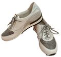 Sneaker  Waldläefer Gr. 4/36,5 H  Damen Halbschuhe Weiß Leder Neu