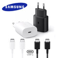 USB C Schnell Ladegerät 25W für Samsung Galaxy S24 S23 S22 S21 A80 A55 A54 A53