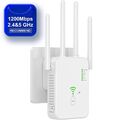 WLAN Repeater Router Range Wifi Verstärker Signal Access Point Booster 1200Mbps