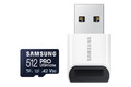 Samsung PRO Ultimate 512 GB microSD-Speicherkarte mit USB-Kartenleser