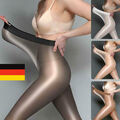 Hochglanz Strumpfhose Sheer Tights Schritt offen Nylons Dessous Glanzstrumpfhose