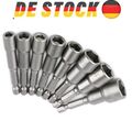 steckschlüssel bit satz außensechskant 6-14mm stecknuss magnetisch bits nuss set