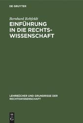 Einführung in die Rechtswissenschaft | Buch | 9783112305287