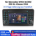 7" Autoradio Für Mercedes Benz W164 GL320 ML350 X164 Android 13 Carplay Navi GPS