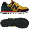 New Balance ML574 Utility Gelb Grün Herren Low-Top Sneakers Freizeitschuhe NEU