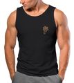 Herren Tank-Top Palme Logo Print Sommer Badge Emblem Minimal Line Art Fashion