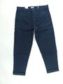 Esprit Hose Herren Chino dunkelblau navy marine Loose Fit Cropped organic Cotton