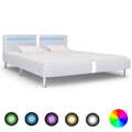 Polsterbett mit LED Kunstlederbett Bett Doppelbett mehrere Auswahl vidaXL