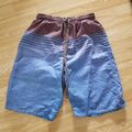 Badehose Short blau mit Streifen mit Innenhose  + Gesäßtasche + Innentasche in S