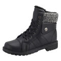 Damen Boots Stiefeletten Stiefel Winterschuhe Gefütterte Schuhe Schnür-Booty