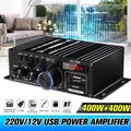 800W bluetooth Mini Verstärker HiFi Power Audio Stereo Bass AMP USB MP3 FM Auto