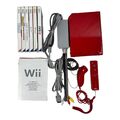 Nintendo Wii rot RVL-001 + Original Remote Controller Nunchuk + 6 Spiele + Bonus