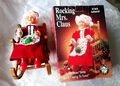 Animated Rocking Mrs. Claus Christmas im Schaukelstuhl, GEMMY 