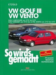 VW GOLF 3, Reparaturanleitung So wirds gemacht/Etzold Reparaturbuch/Handbuch