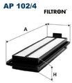 FILTRON AP102/4 Luftfilter Luftfiltereinsatz für Honda 