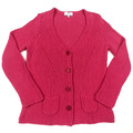 Peter Hahn Damen Strickjacke GRÖSSE S D-36 GB-10 Pink Häkel Viskose Pullover