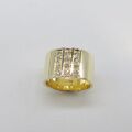 585/-er Gold Massiver Ring mit Diamanten ca.0.60ct. TW VS1 - Gr.59