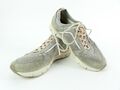 Geox Damen Schuhe Sneaker Gr. 36 UK 3 US 6 Turnschuhe Leder/Textil Grau (18734)